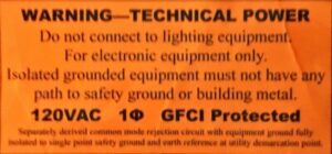 Isolated Technical Power